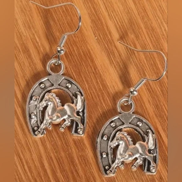 Jewelry - Horse/horseshoe Dangle earrings